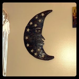 Metal Crescent moon wall decor
